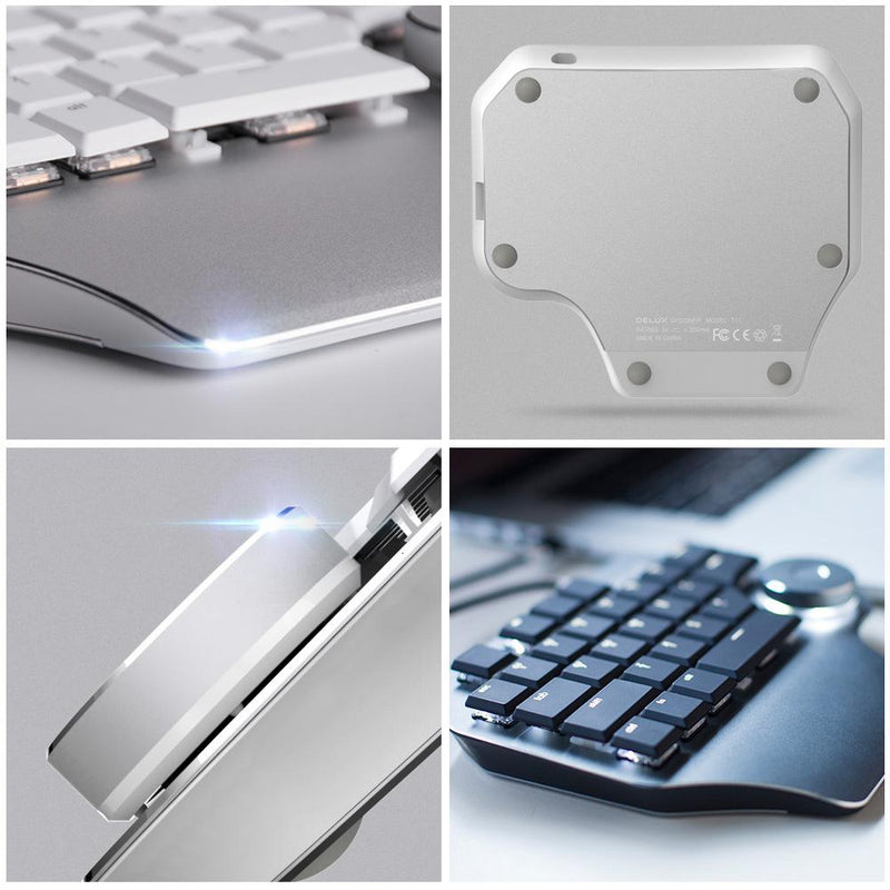 Delux T11 ergonomiczna klawiatura do projektowania