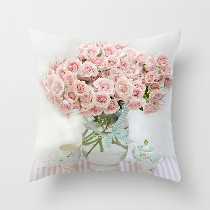 Dekoracyjne pokrowce na poduszki – Róże