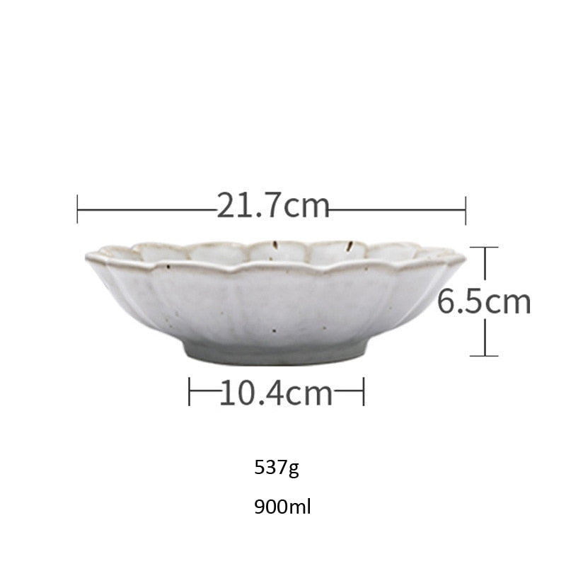 Retro ceramiczny zastaw stołowy