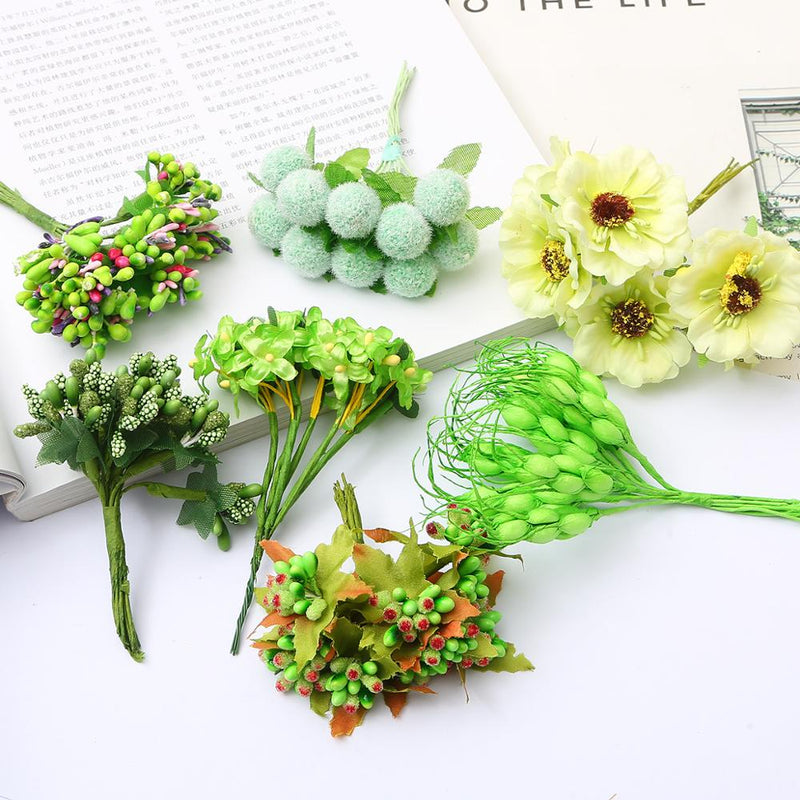 Sztuczne kwiaty do aranżacji -Zielone