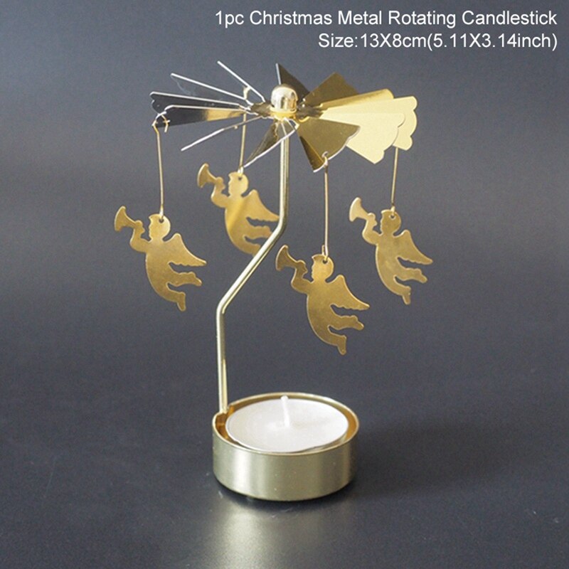 Dekoracyjny świąteczny świecznik obrotowy
