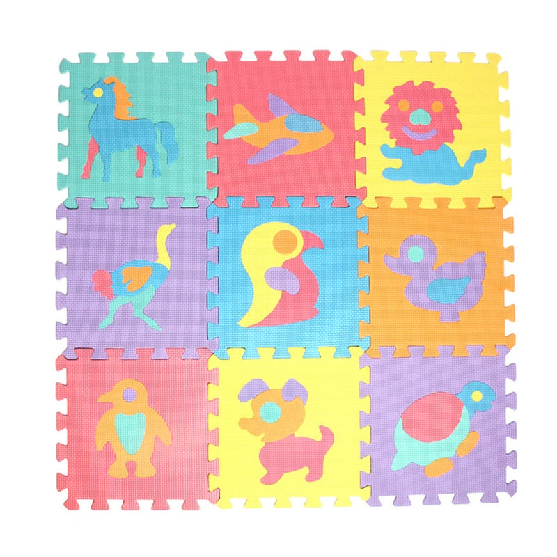 Kolorowe puzzle piankowe