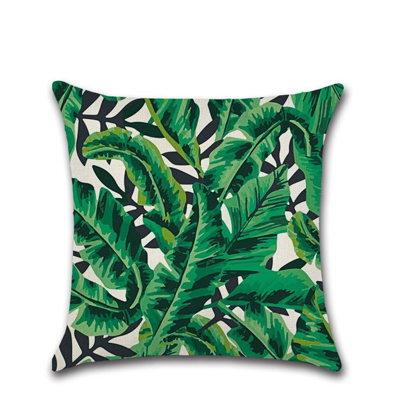 Dekoracyjne pokrowce na poduszki - Rośliny tropikalne