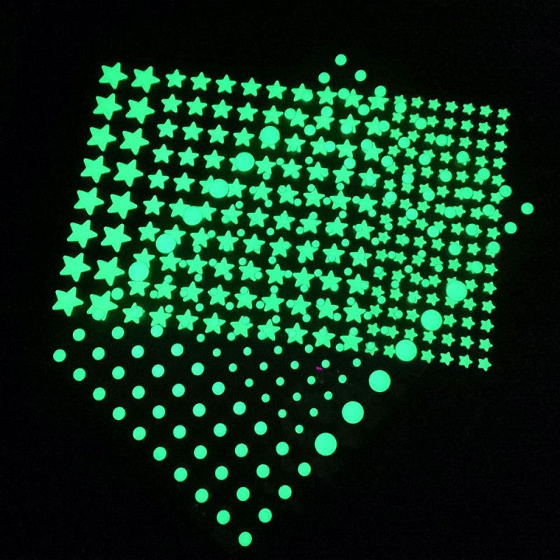 Fluorescyjne naklejki ścienne