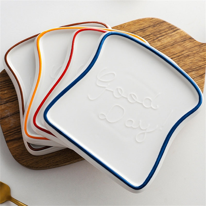 Ceramiczna płyta do serwowania w kształcie chleba