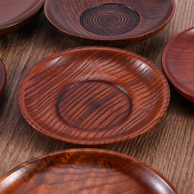 Drewniane ręcznie robione talerze
