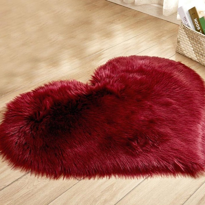 Super mięki dywan -Włochate serce