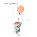 Naklejka ścienna - Zwierzaki z balonami