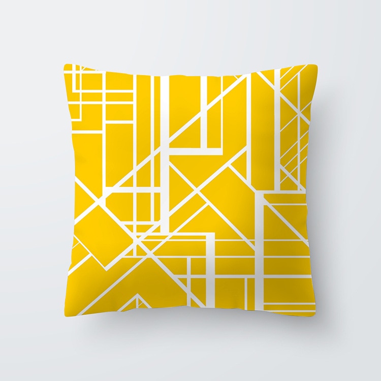 Dekoracyjne pokrowce na poduszki – żółte