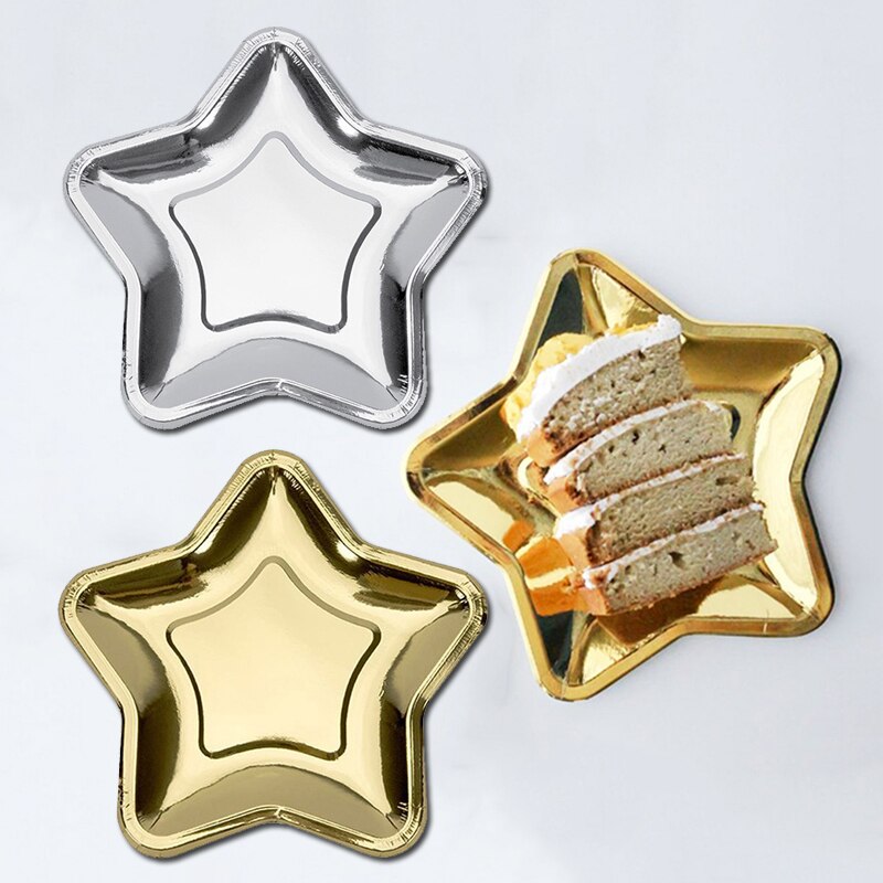 Dekoracyjne świąteczne talerze w kształcie gwiazdki