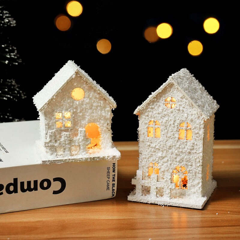 Dekoracja świąteczna -domek z LED światłem