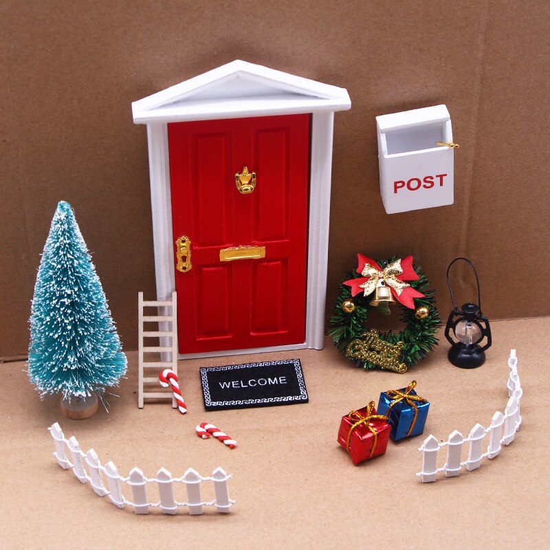 Mini świąteczna dekoracja -Dom elfa