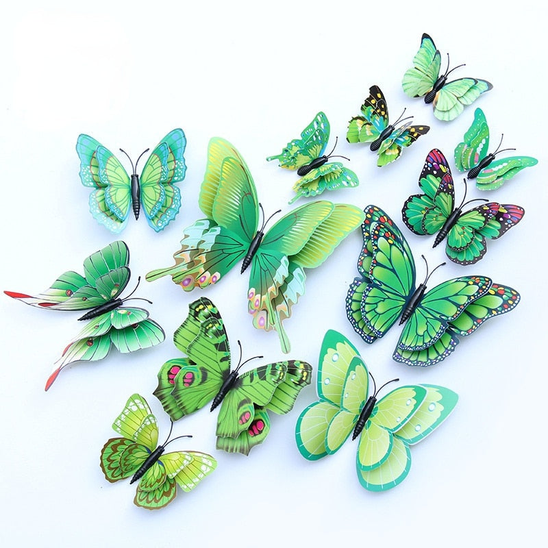 3D naklejki ścienne motylki