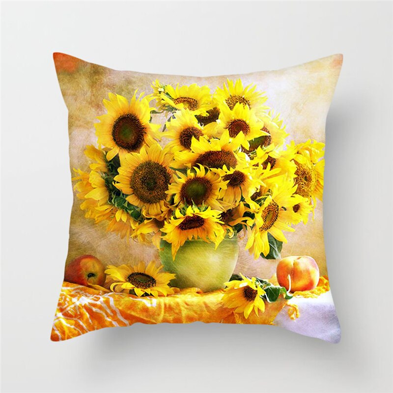 Dekoracyjne pokrowce na poduszki – 3D kwiaty