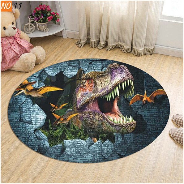 Super mięki dywan z warstwą antypoślizgową - Dinosaur