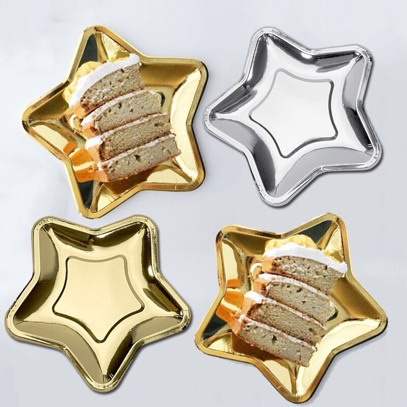 Dekoracyjne świąteczne talerze w kształcie gwiazdki